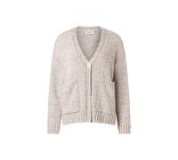 Strickjacke MAERZ MUENCHEN "Maerz Muenchen 217500 Strickjacke Damen Bekleidung", Damen, Gr. 42, braun, 56% Leinen, 35% Baumwolle, 9% Polyamid, Strickjacken Strickjacke (60297355-42) braun
