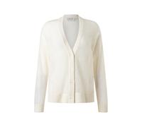 Strickjacke MAERZ MUENCHEN "Maerz Muenchen 231000 Strickjacke Damen Bekleidung", Damen, Gr. 38, beige (weiß), 46% Alpaka. 35% Polyamid, 19% Schurwolle, Strickjacken Strickjacke (78515327-38) weiß