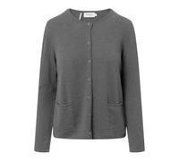 Strickjacke MAERZ MUENCHEN "Maerz Muenchen 244000 Strickjacke Damen Bekleidung", Damen, Gr. 44, grau, 100% Wolle (Merino), Strickjacken Strickjacke (96755146-44) grau