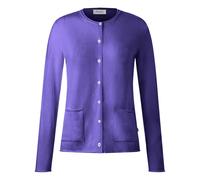 Strickjacke MAERZ MUENCHEN "Maerz Muenchen 244000 Strickjacke Damen Bekleidung", Damen, Gr. 44, lila, 100% Wolle (Merino), Strickjacken Strickjacke (82301632-44) lila