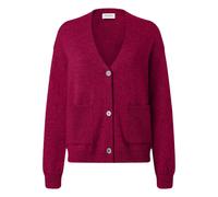 Strickjacke MAERZ MUENCHEN "Maerz Muenchen 273700 Strickjacke Damen Bekleidung", Damen, Gr. 44, bordeaux, 100% Wolle (Merino), Strickjacken Strickjacke (10645119-44) bordeaux