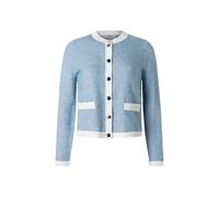 Strickjacke MAERZ MUENCHEN "Maerz Muenchen 276601 Strickjacke Damen Bekleidung", Damen, Gr. 40, blau, 75% Baumwolle, 25% Polyamid, Strickjacken Strickjacke (26114940-40) blau