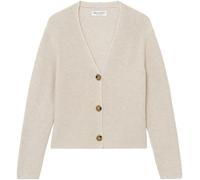 Cardigan MARC O'POLO "aus Heavy-Weight-Organic-Cotton" Gr. L, beige Damen Strickjacken Cardigans (92755248-L)