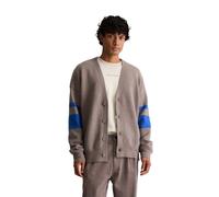 Strickjacke MARC O'POLO DENIM, Herren, Gr. M, beige (dolphin), Strick, Obermaterial: 70% Schurwolle, 27% Polyester, 3% Elasthan, oversize normal, V-Ausschnitt, Rippbündchen, Strickjacken Strickjacke,