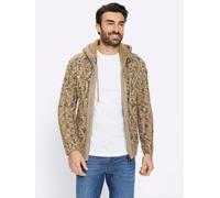 Strickjacke MARCO DONATI, Herren, Gr. 54, beige (camel, meliert), 100% Polyacryl, gemustert, mehrfarbig, Strickjacken Strickjacke (62707926-54) camel, meliert
