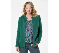Strickjacke mit 3D-Effekt-Struktur grün 48