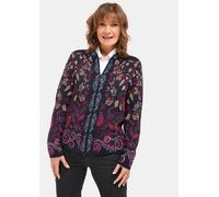 Strickjacke mit aufwändiger Strickstruktur blau 21