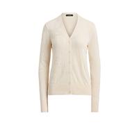 Strickjacke mit Gürtelmotiv XL Cream