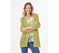 Strickjacke mit Knöpfen grün 20