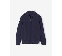 Strickjacke mit Stehkragen für Jungen blau Gr. 92/98 von Vertbaudet