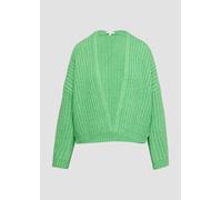 Strickjacke mit weiten Ärmeln im Relaxed Fit 44 grün