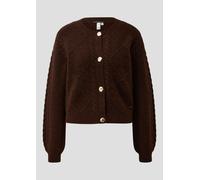 Strickjacke mit Zopfmuster XXL braun 2173052.89W0.XXL
