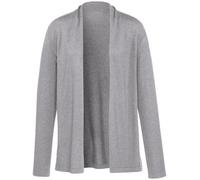 Strickjacke Modell Caro aus Seide und Kaschmir Peter Hahn grau 44