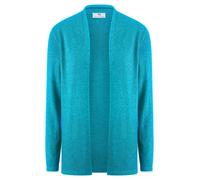 Strickjacke Modell Caro aus Seide und Kaschmir Peter Hahn türkis 36