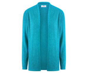 Strickjacke Modell Caro aus Seide und Kaschmir Peter Hahn türkis 50