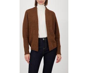 Strickjacke MONARI, Damen, Gr. 34, whisky, Strick, Obermaterial: 53% Baumwolle, 21% Polyester, 17% Polyamid, 4% Wolle, 4% metallisierte Fasern, 1% Elasthan, unifarben, regular fit taillenbedeckt, Rund