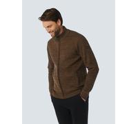 Strickjacke NO EXCESS, Herren, Gr. XXL, braun, Strick, Obermaterial: 45% Baumwolle, 45% Polyacryl, 10% Nylon, meliert, Bündchen, Strickjacken Strickjacke, aus meliertem Strukturstrick (71520932-XXL)