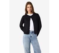 Strickjacke NOISY MAY "NMMAYSA L/S O-NECK KNIT CARDIGAN NOOS", Damen, Gr. S, schwarz, Strick, Obermaterial: 50% Baumwolle, 50% Polyacryl, unifarben, regular fit normal, Rundhals, Strickjacken Strickja