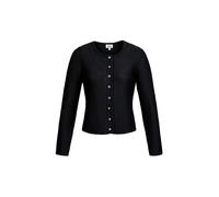 Strickjacke NÜBLER "Strickjacke Anni", Damen, Gr. 40, schwarz, Obermaterial: 50% Baumwolle CO. 50% Polyacryl PAN., Strickjacken Strickjacke (36782735-40) schwarz