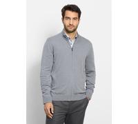 OLYMP Herren Strickjacke 978 Knit – Single Jersey, Regular Fit – Silbergrau 63, L