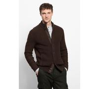 Strickjacke OLYMP "OLYMP Casual Strick, Strickjacke", Herren, Gr. XL, braun, 80% Wolle, 20% Polyamid, Strickjacken Strickjacke (74941840-XL) braun