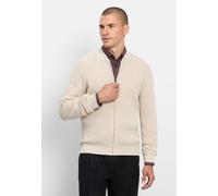 Strickjacke OLYMP "OLYMP Casual Strick, Strickjacke", Herren, Gr. XXL, hellbeige, 89% Baumwolle, 11% Polyamid, Strickjacken Strickjacke (69188004-XXL) hellbeige
