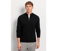 OLYMP Cardigan Herren Regular Fit Merinowolle schwarz, XXL