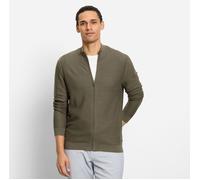 OLYMP Casual Strick Sweatjacke Herren, Oliv, , 3XL (530246473XL)
