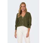 Strickjacke ONLY "ONLCAROL NICE L/S CARDIGAN KNT NOOS", Damen, Gr. XL, winter moss, Strick, Obermaterial: 100% Polyacryl, unifarben, regular fit hüftlang, V-Ausschnitt, Rippbündchen, Strickjacken Stri