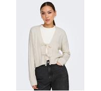 Only Damen Onlfia Ls String Cardigan KNT Noos Strickjacke, Whitecap Gray, XL