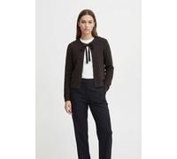 Strickjacke ONLY "ONLJESSIE LS ONE STRING CARDIGA KNT", Damen, Gr. M, chocolate torte detail:melange, Strick, Obermaterial: 35% Polyester, 30% Nylon, 25% Polyacryl, 7% Wolle, 3% Elasthan, meliert, nor
