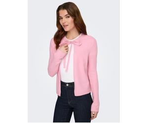 Strickjacke ONLY "ONLJESSIE LS ONE STRING CARDIGA KNT", Damen, Gr. XS, rosa (romance rose detail:melange), Strick, Obermaterial: 35% Polyester, 30% Nylon, 25% Polyacryl, 7% Wolle, 3% Elasthan, meliert