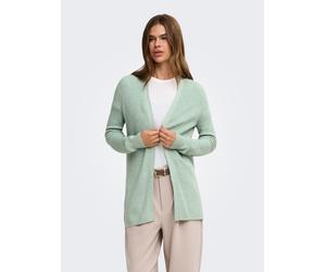 Strickjacke ONLY "ONLMARY LS OPEN RIB CARDI KNT", Damen, Gr. XL, jadeite, Strick, Obermaterial: 50% Viskose, 27% Nylon, 23% Polyester, unifarben, regular fit normal, V-Ausschnitt, Strickjacken Strickj