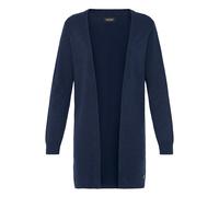 Strickjacke OXMO "Strickjacke OXAida", Damen, Gr. M, blau (total eclipse melange), Obermaterial: 70% Viskose CV. 30% Polyamid PA., Strickjacken Strickjacke (58332207-M) total eclipse melange
