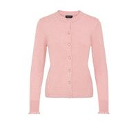 Strickjacke OXMO "Strickjacke OXBMMNERA CARDIGAN", Damen, Gr. M, rosa (pale mauve melange), Obermaterial: 50% Viskose CV. 27% Nylon NY. 23% Polyester PES., Strickjacken Strickjacke (37133969-M) pale m