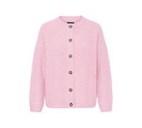 Strickjacke OXMO "Strickjacke OXBMMOLARA CARDIGAN", Damen, Gr. XS, pink (parfait pink melange), Obermaterial: 93% Polyester PES. 5% Wolle mw. 2% Elasthan EL., Strickjacken Strickjacke (59538122-XS) pa