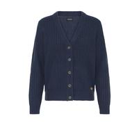 Strickjacke OXMO "Strickjacke OXEdna", Damen, Gr. M, blau (total eclipse), Obermaterial: 100% Polyacryl PAN., Strickjacken Strickjacke (91356233-M) total eclipse