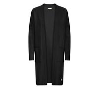 Strickjacke OXMO "Strickjacke OXFina", Damen, Gr. M, schwarz (true schwarz), Obermaterial: 70% Baumwolle CO recyc.. 30% Polyester Pol. recyc.., Strickjacken Strickjacke (45729660-M) true schwarz