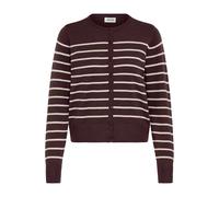 Strickjacke OXMO "Strickjacke OXFKEANA", Damen, Gr. XS, braun (fudge mix), Obermaterial: 50% Viskose CV. 28% Polyester PES. 22% Nylon NY., Strickjacken Strickjacke (46981104-XS) fudge mix