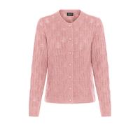 Strickjacke OXMO "Strickjacke OXFSINVA", Damen, Gr. XS, grau (zephyr melange), Obermaterial: 76% Polyacryl PAN. 21% Polyester PES. 3% Elasthan EL., Strickjacken Strickjacke (21668908-XS) zephyr melang