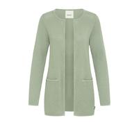 Strickjacke OXMO "Strickjacke OXHilda", Damen, Gr. M, grün (sea spray), Obermaterial: 100% Baumwolle CO., Strickjacken Strickjacke (76568913-M) sea spray