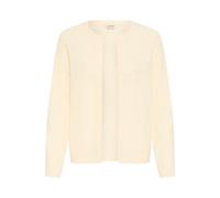 Strickjacke OXMO "Strickjacke OXKalotta", Damen, Gr. XXL, beige (birch), Obermaterial: 50% Viskose CV. 27% Nylon NY. 23% Polyester PES., Strickjacken Strickjacke (16784724-XXL) birch