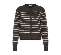 Strickjacke OXMO "Strickjacke OXKeana", Damen, Gr. XL, braun (chocolate torte mix), Obermaterial: 50% Viskose CV. 28% Polyester PES. 22% Nylon NY., Strickjacken Strickjacke (44414255-XL) chocolate tor