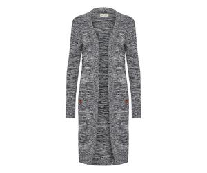 Strickjacke OXMO "Strickjacke OXPhiletta", Damen, Gr. XS, blau (insignia b), Obermaterial: 100% Baumwolle CO., Strickjacken Strickjacke (13645630-XS) insignia b