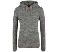 Strickjacke OXMO "Strickpullover OXPhilia", Damen, Gr. M, grau (dunkelgrau), Obermaterial: 100% Baumwolle CO., Pullover Strickjacke (60653067-M) dunkelgrau