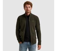 Strickjacke PME LEGEND, Herren, Gr. L, grün (beluga), Strick, Obermaterial: 100% Baumwolle, regular fit hüftbedeckend, ohne Ausschnitt, angesetztes Bündchen, Strickjacken Strickjacke (66407418-L) belu