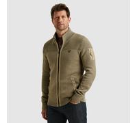 Strickjacke PME LEGEND, Herren, Gr. XXL, beige (seneca rock), Strick, Obermaterial: 100% Baumwolle, regular fit hüftbedeckend, ohne Ausschnitt, angesetztes Bündchen, Strickjacken Strickjacke (15080862
