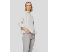 Strickjacke RABE, Damen, Gr. 44, weiß (hellgrau), Strick, Obermaterial: 87% Viskose, 13% metallisierte Fasern, unifarben, lässig geschnitten hüftbedeckend, Rundhals, Strickjacken Strickjacke, ohne Ver