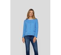 Strickjacke RABE "Strickjacke", Damen, Gr. 36, blau (hellblau), 100%Kaschmir, unifarben, gerade, Strickjacken (97826425-36) hellblau