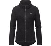 Ragwear Damen weiche Strickjacke Übergangsjacke mit Teddy-Fleece und Stehkragen Liram Melange YOUMODO Black Gr. XS